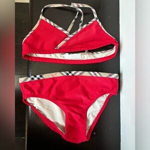 Burberry girls two piece bikini size 6y